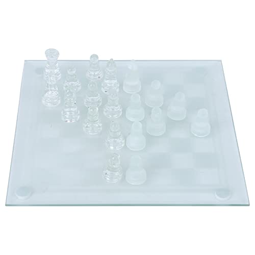 Cosiki Riesenschach, Glasschach -Set Kristall Internationales Schach 25x25 cm Stumpfes Polnisches Glas -Glas Schach Set 1 Schachbrett und 32 Schachmann Cosiki Riesenschach, Glasschach -Set Kristall Internationales Schach 25x25 cm Stumpfes Polnisches Glas -Glas Schach Set 1 Schachbrett und 32 Schachmann von Cosiki