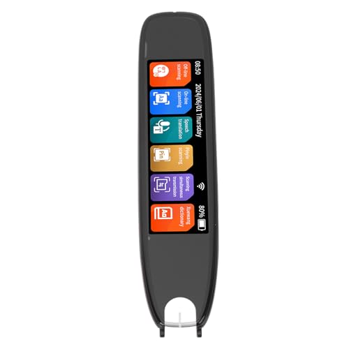 Cosiki Übersetzungsstift, Elektronische Leser 3,7 Zoll Touchscreen 142 Online -Sprachen Tragbare WLAN Digitaler Stift Leser Wireless Lesestift für Legasthenie für Reisen von Cosiki