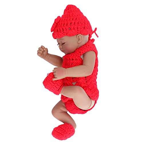 Reborn Puppe 10 Zoll Puppe Silikon Niedliches Geburtstagsgeschenk mit niedlicher Kleidung für von Cosiki