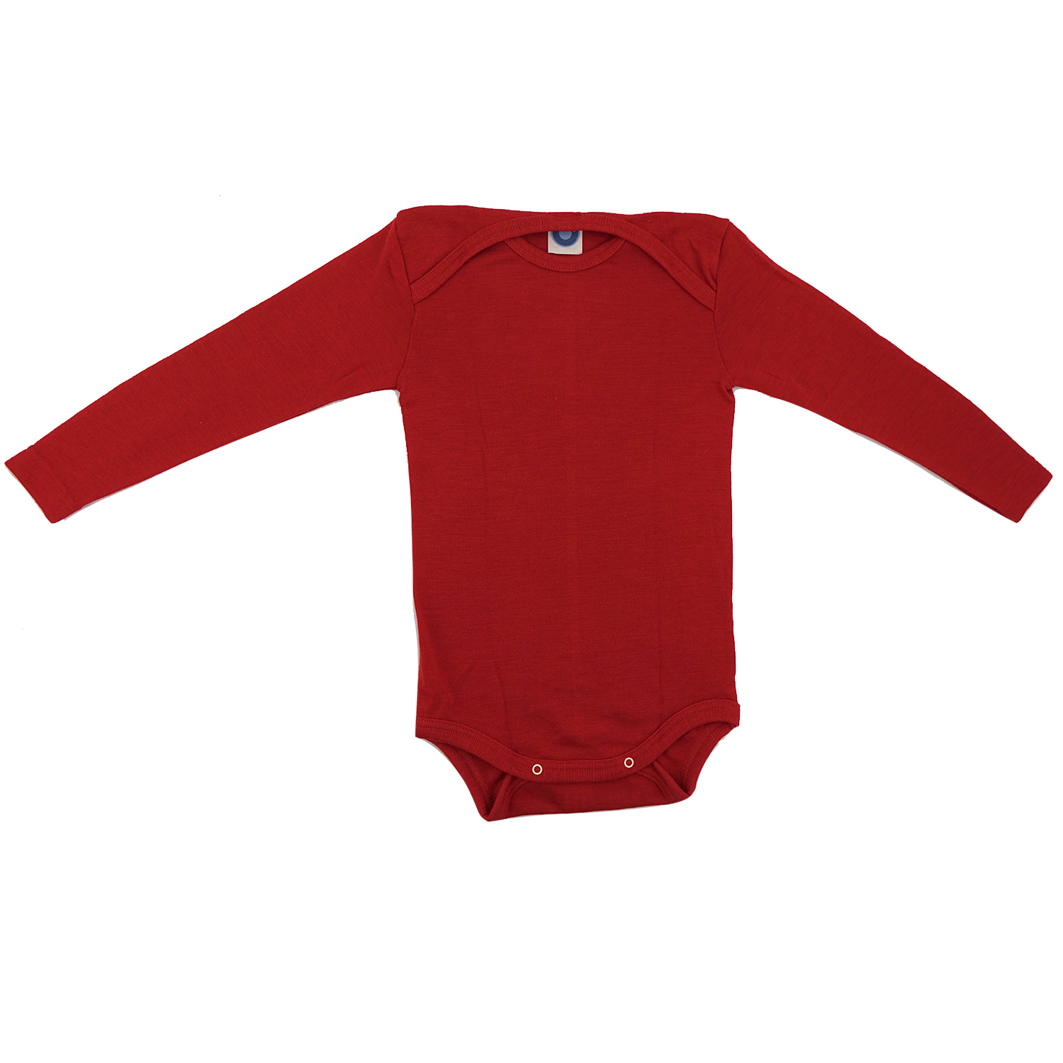 Cosilana Baby-Body (Langarm) aus Wolle/Seide - 04 Rot 86 / 92 von Cosilana