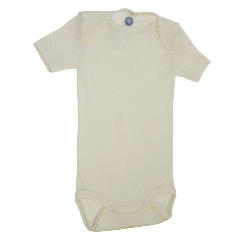 Cosilana Baby-Body (kurzarm) aus Wolle/Seide - 01 Natur 86 / 92 von Cosilana