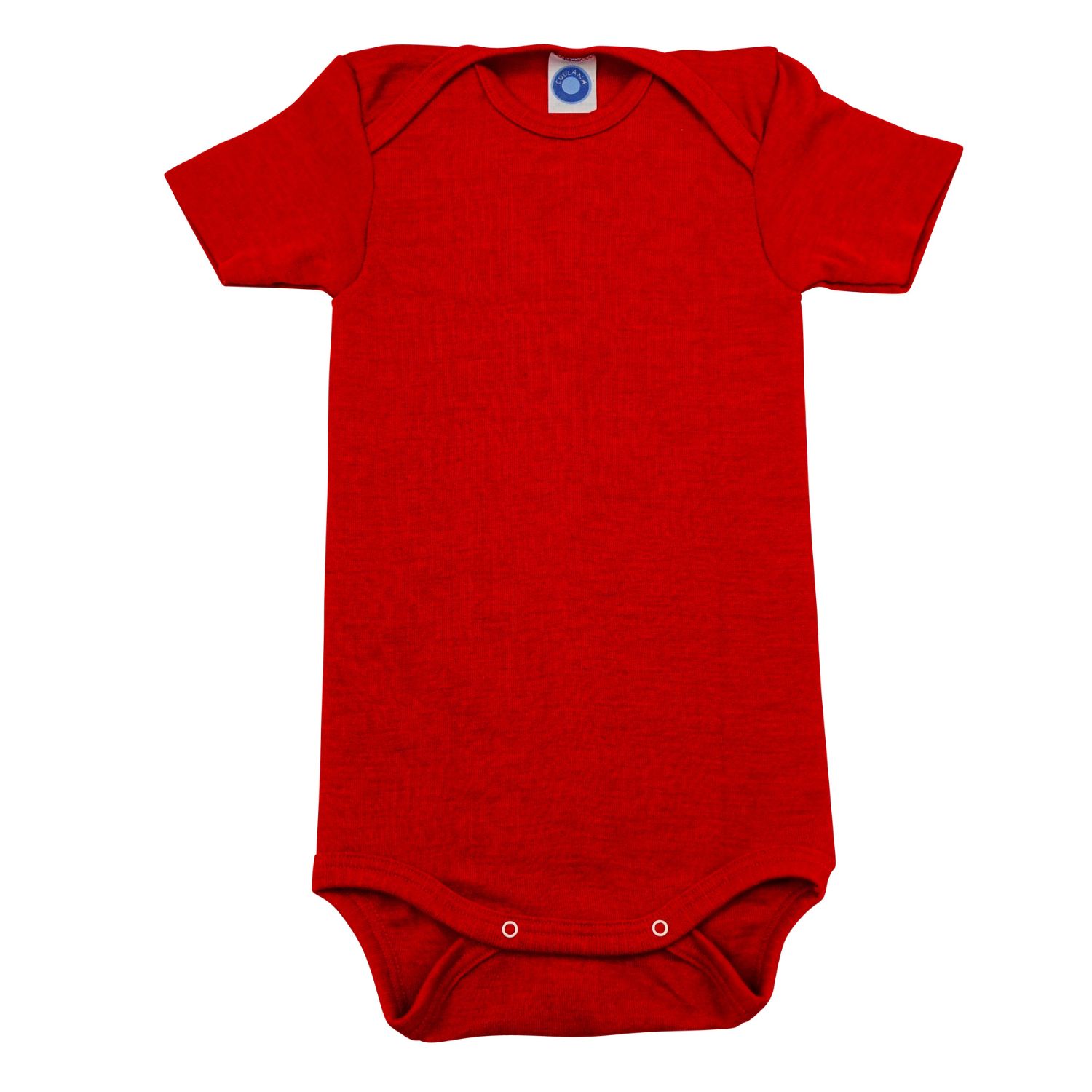 Cosilana Baby-Body (kurzarm) aus Wolle/Seide - 04 Rot 74 / 80 von Cosilana