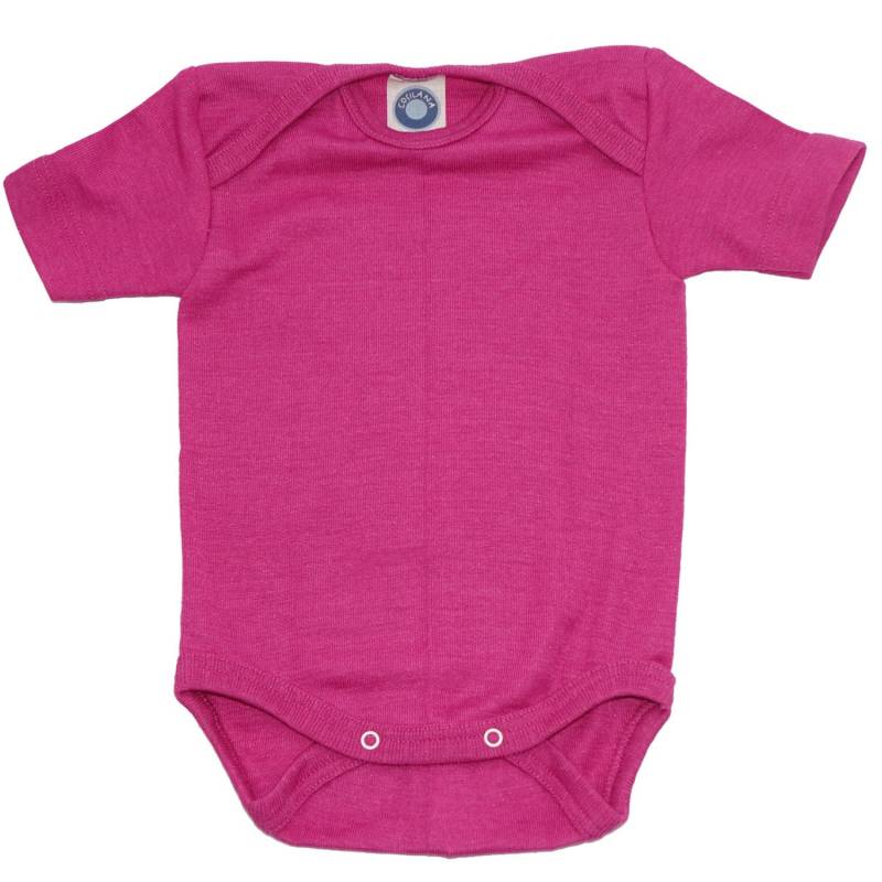 Cosilana Baby-Body (kurzarm) aus Wolle/Seide - 50 / 56 30 Pink von Cosilana