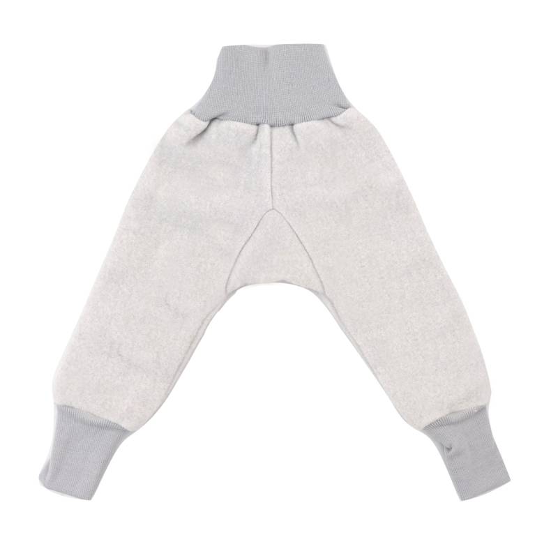 Cosilana Baby-Hose aus Woll-/Baumwollfleece - 140 Grau 98 / 104 von Cosilana