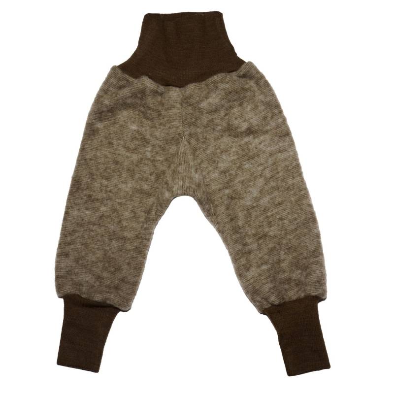 Cosilana Baby-Hose aus Woll-/Baumwollfleece - 115 Braun 86 / 92 von Cosilana