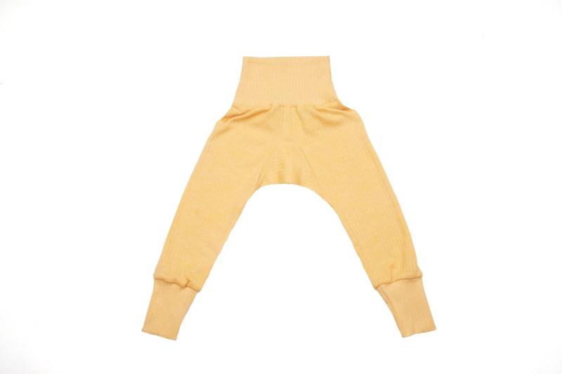 Cosilana Baby-Hose mit Bund aus Wolle/Seide/Baumwolle - 62 / 68 22 Gelb von Cosilana