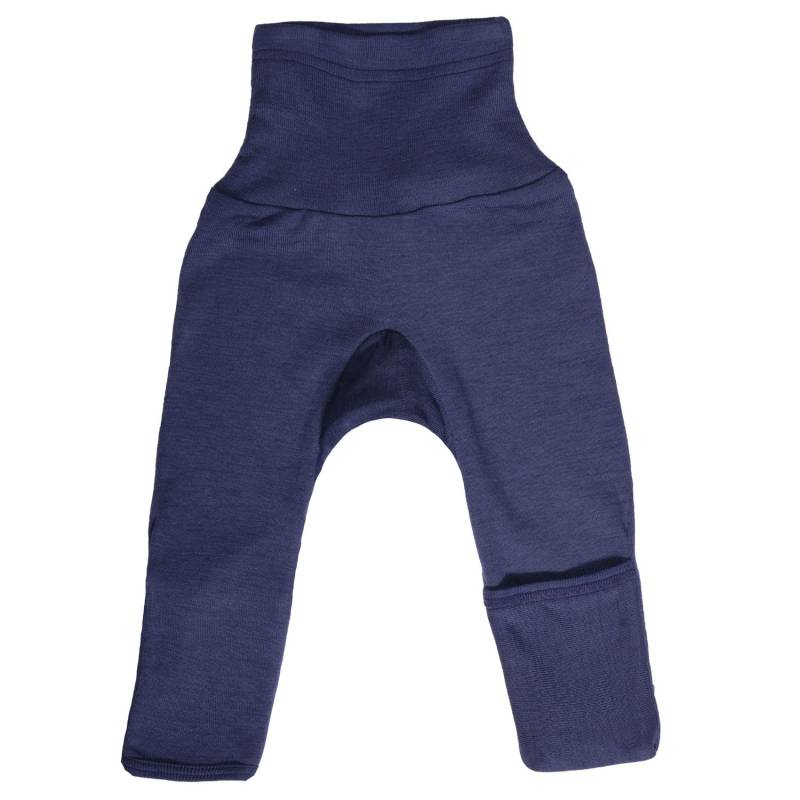 Cosilana Baby-Hose mit Kratzschutz aus Wolle/Seide - 50 / 56 08 Blau von Cosilana