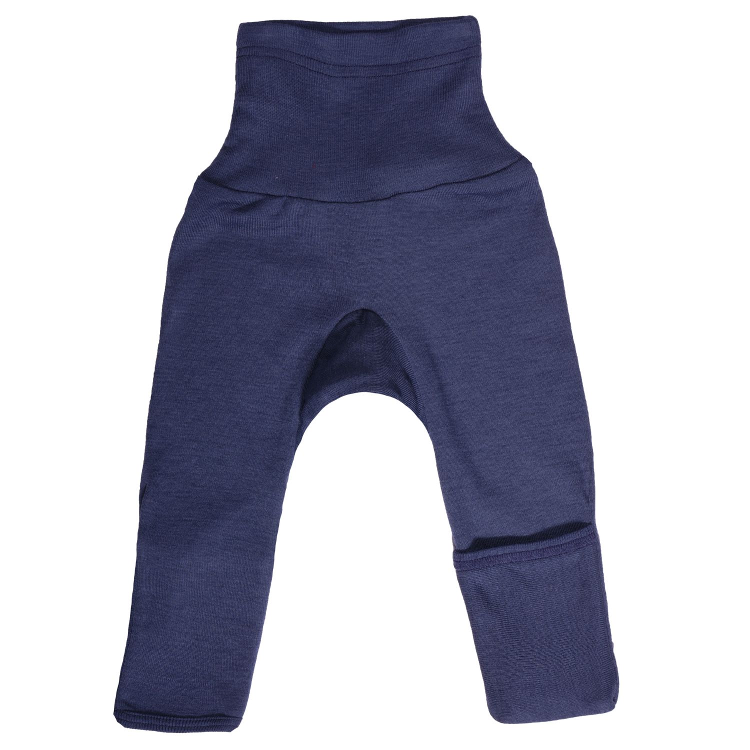 Cosilana Baby-Hose mit Kratzschutz aus Wolle/Seide - 50 / 56 08 Blau von Cosilana