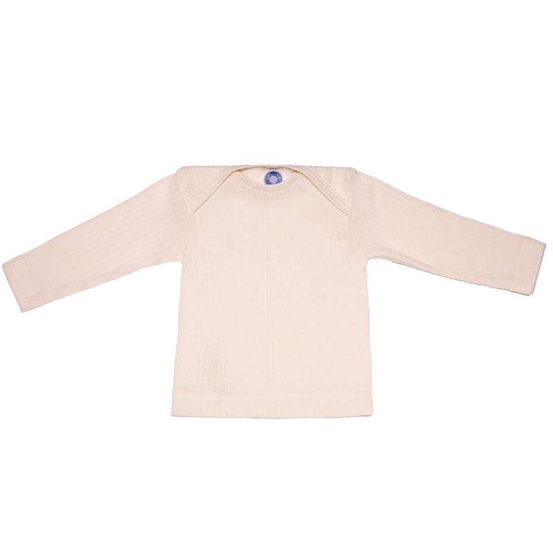Cosilana Baby Schlupfhemd (Langarm) aus Baumwolle Wolle Seide - 01 Natur 86 / 92 von Cosilana