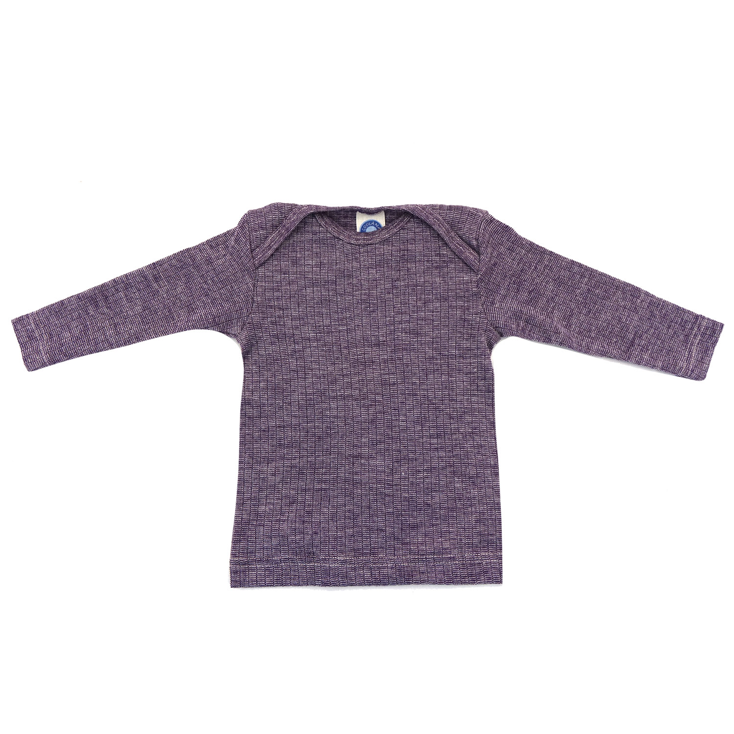 Cosilana Baby Schlupfhemd (Langarm) aus Baumwolle Wolle Seide - 23 Lila 98 / 104 von Cosilana