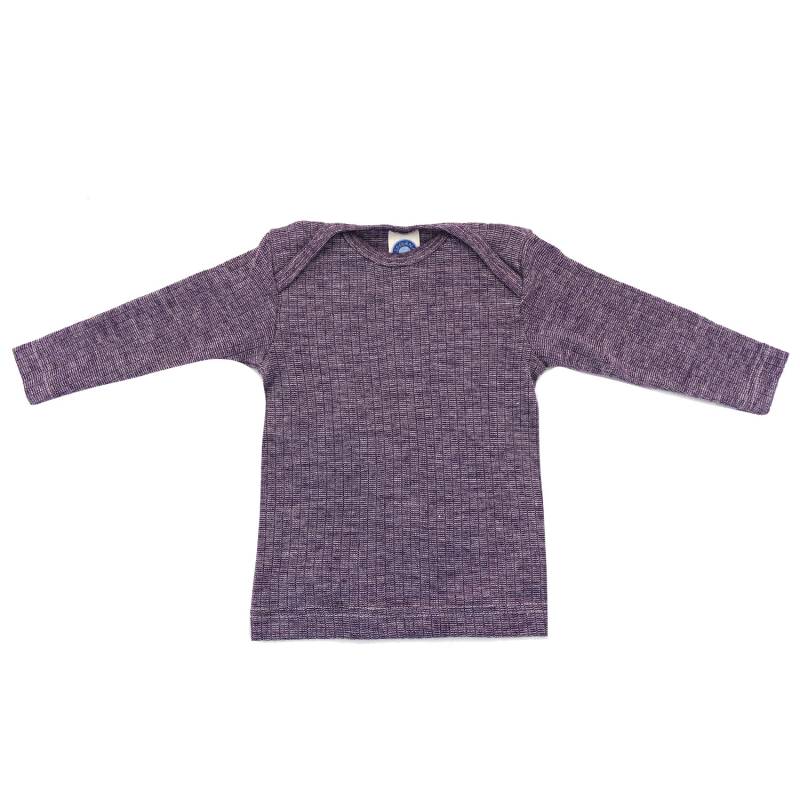 Cosilana Baby Schlupfhemd (Langarm) aus Baumwolle Wolle Seide - 23 Lila 98 / 104 von Cosilana