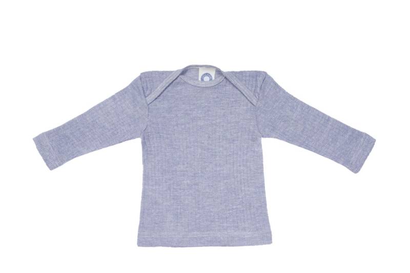 Cosilana Baby Schlupfhemd (Langarm) aus Baumwolle Wolle Seide - 08 Blau 86 / 92 von Cosilana
