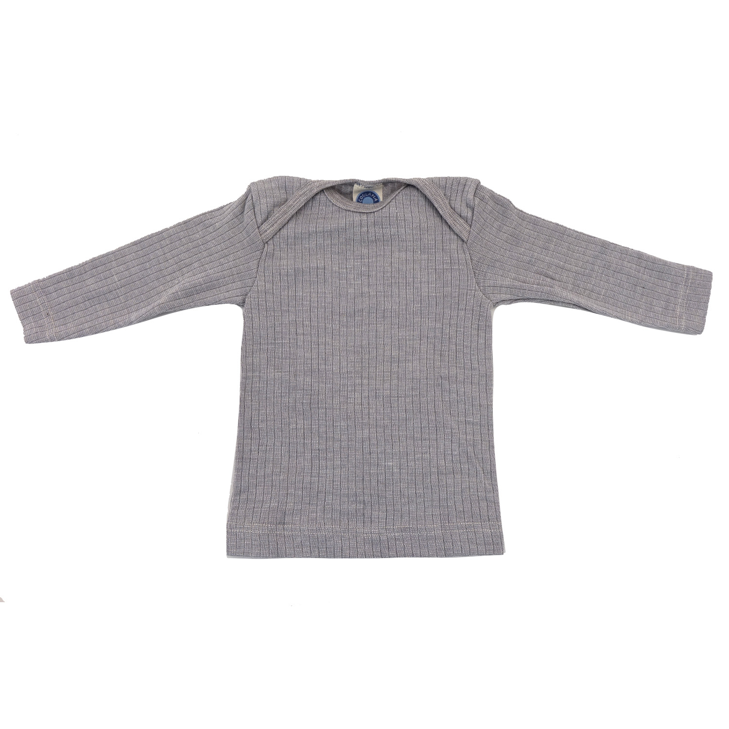 Cosilana Baby Schlupfhemd (Langarm) aus Baumwolle Wolle Seide - 86 / 92 940 Grau von Cosilana