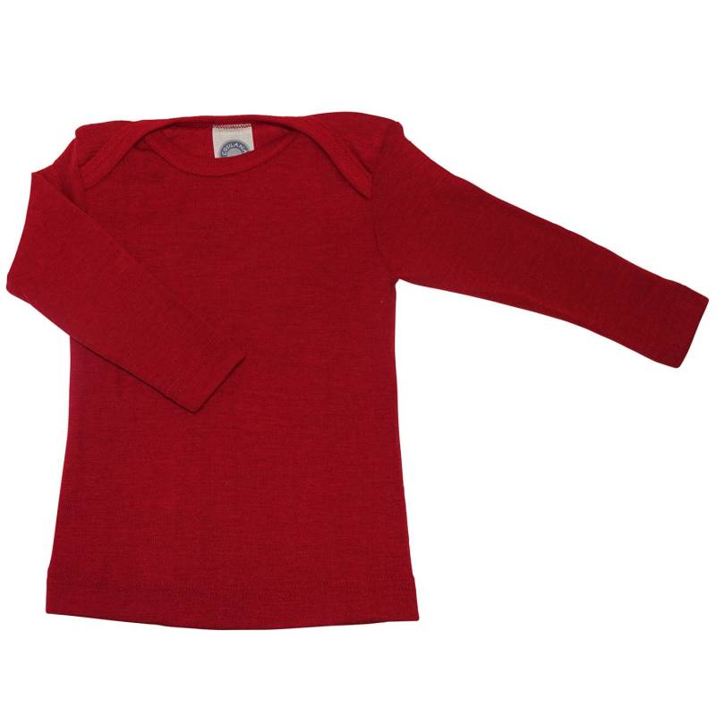 Cosilana Baby-Schlupfhemd (Langarm) aus Wolle/Seide - 50 / 56 04 Rot von Cosilana