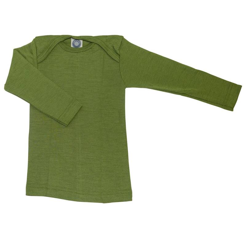 Cosilana Baby-Schlupfhemd (Langarm) aus Wolle/Seide - 50 / 56 21 Grün von Cosilana