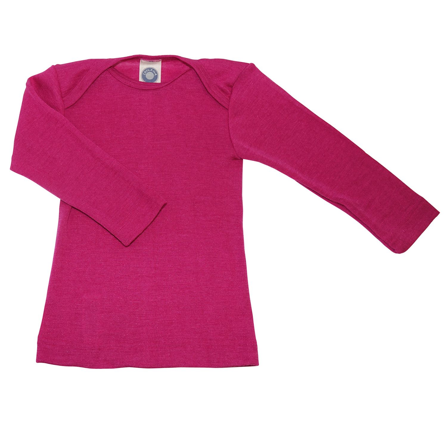 Cosilana Baby-Schlupfhemd (Langarm) aus Wolle/Seide - 74 / 80 30 Pink von Cosilana