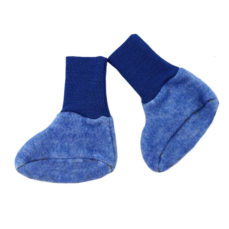 Cosilana Baby-Schuhe aus Woll-/Baumwollfleece - 50 / 56 108 Blau von Cosilana