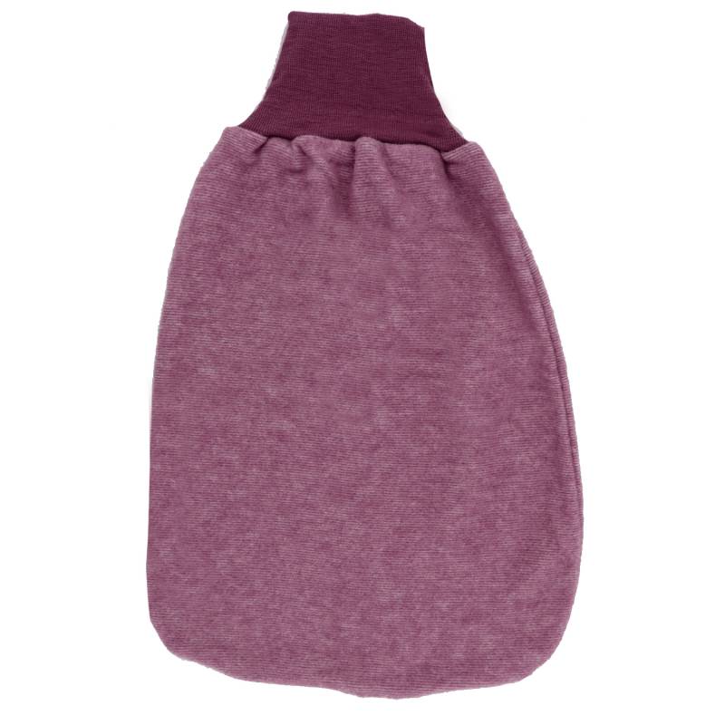Cosilana Baby-Strampelsack aus Woll-/Baumwollfleece - 139 Bordeaux von Cosilana