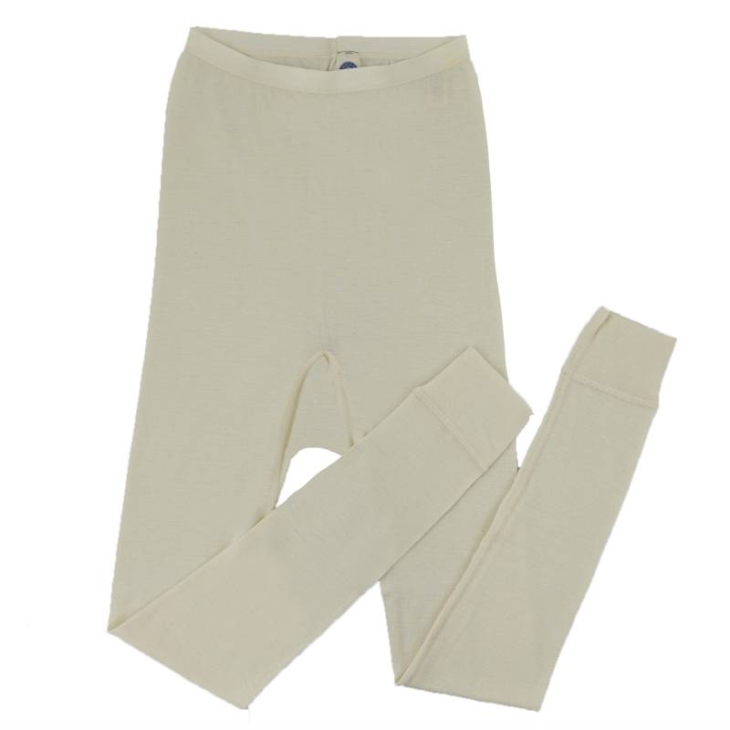 Cosilana Damen-Leggings aus Wolle/Seide - 01 Natur 48 / 50 von Cosilana