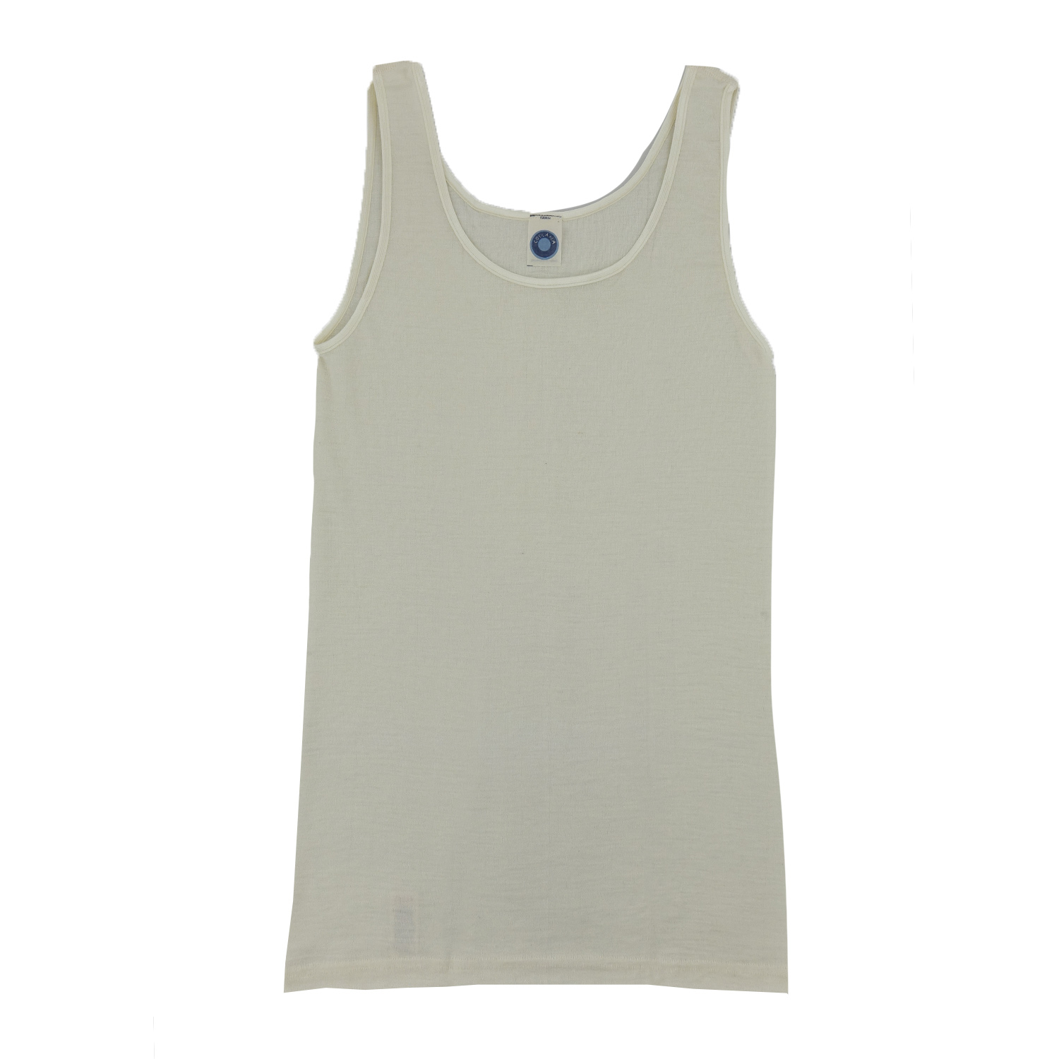 Cosilana Damen-Unterhemd (ohne Arm) aus Wolle/Seide - 01 Natur 44 / 46 von Cosilana