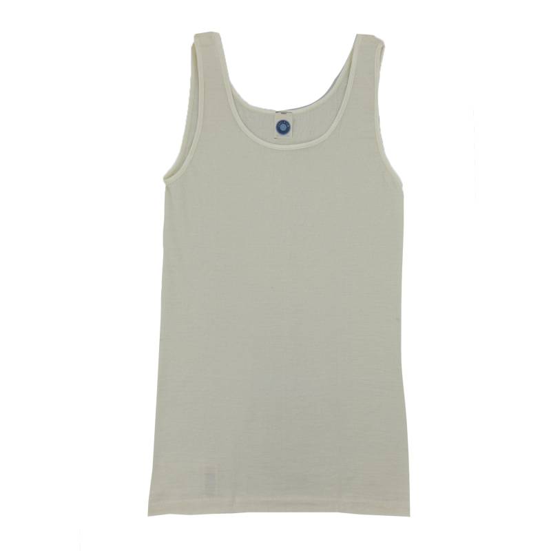 Cosilana Damen-Unterhemd (ohne Arm) aus Wolle/Seide - 01 Natur 44 / 46 von Cosilana