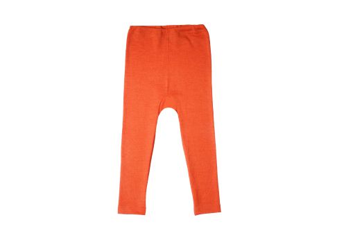 Cosilana Kinder-Leggings aus Wolle/Seide - 29 Orange 128 von Cosilana