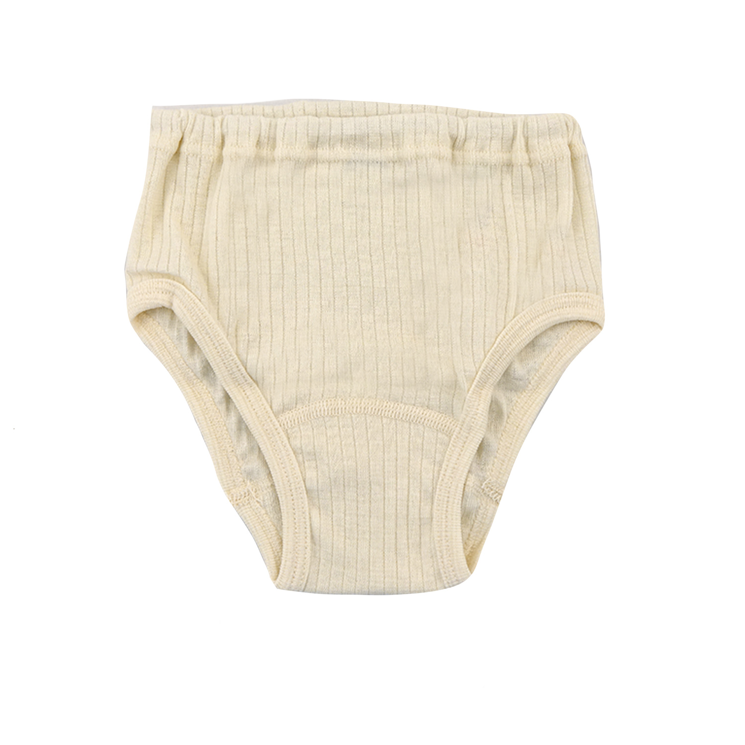 Cosilana Kinder-Slip mit hohem Beinausschnitt aus Baumwolle/Wolle/Seide - 01 Natur 128 von Cosilana