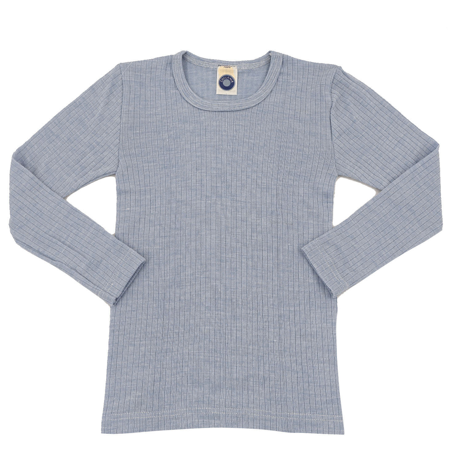 Cosilana Kinder-Unterhemd (Langarm) aus Baumwolle/Wolle/Seide - 92 940 Grau von Cosilana
