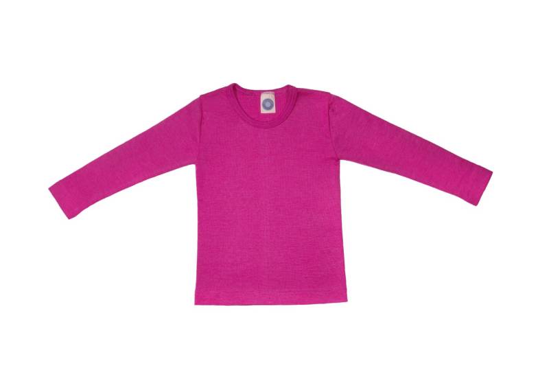 Cosilana Kinder-Unterhemd (Langarm) aus Wolle/Seide - 140 30 Pink von Cosilana