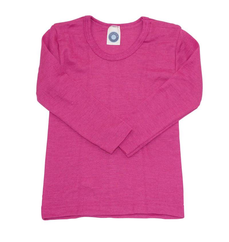 Cosilana Kinder-Unterhemd (Langarm) aus Wolle/Seide - 140 30 Pink von Cosilana