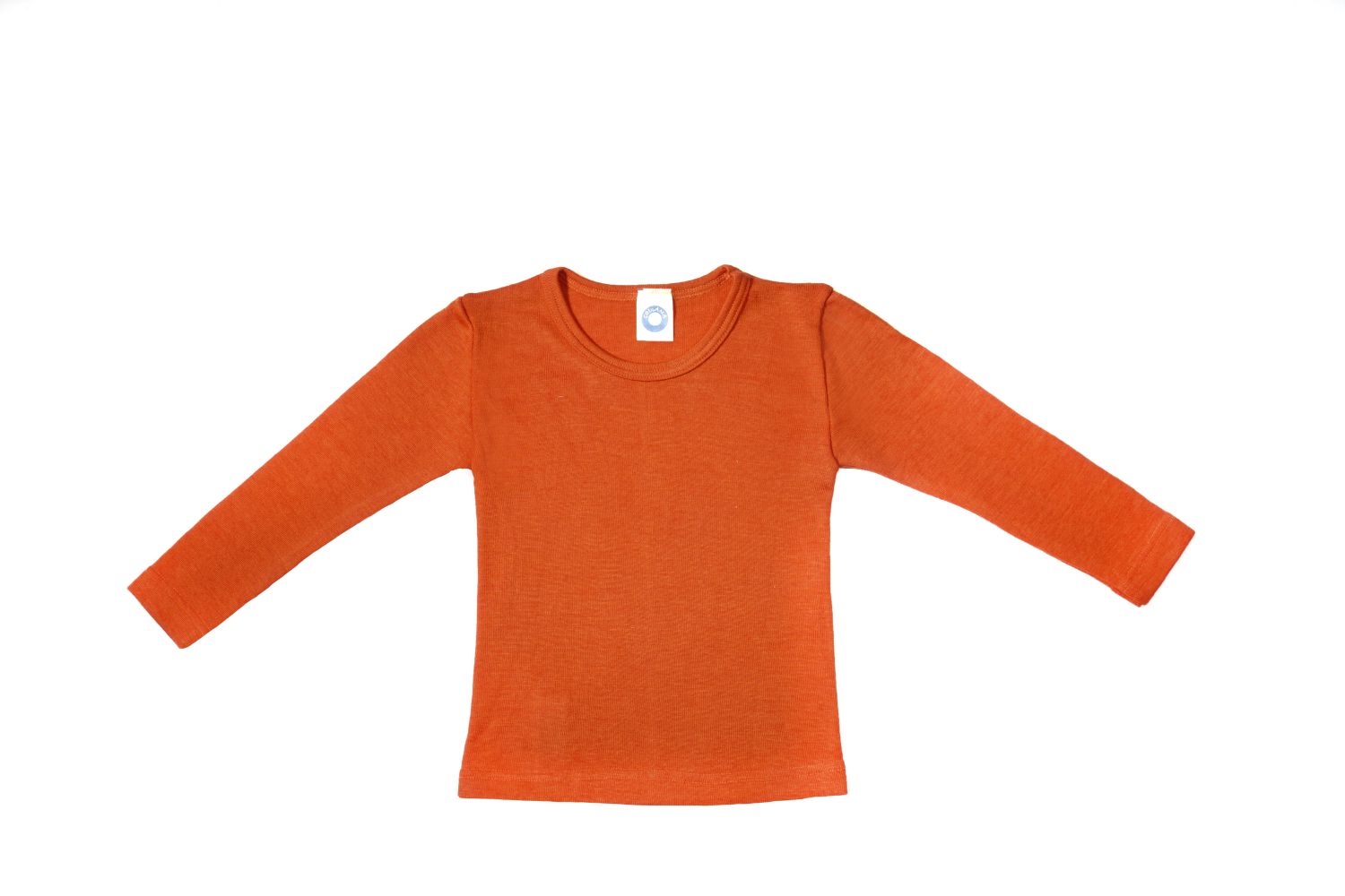 Cosilana Kinder-Unterhemd (Langarm) aus Wolle/Seide - 29 Orange 128 von Cosilana