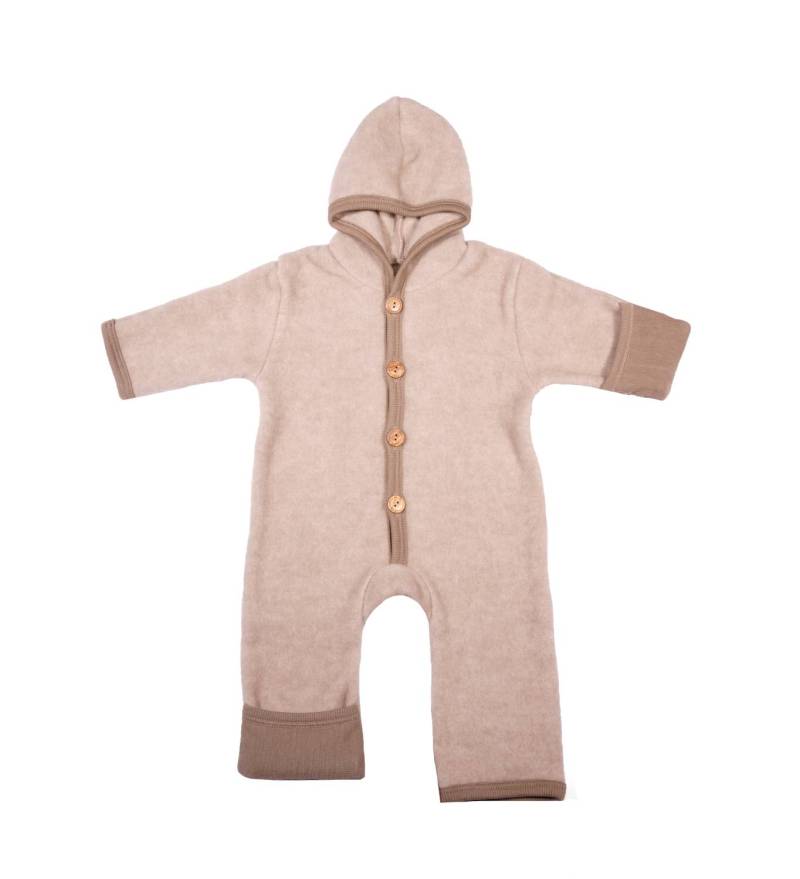 Cosilana Overall mit Kratzschutz aus Woll-/Baumwollfleece - 50 / 56 100 Beige von Cosilana