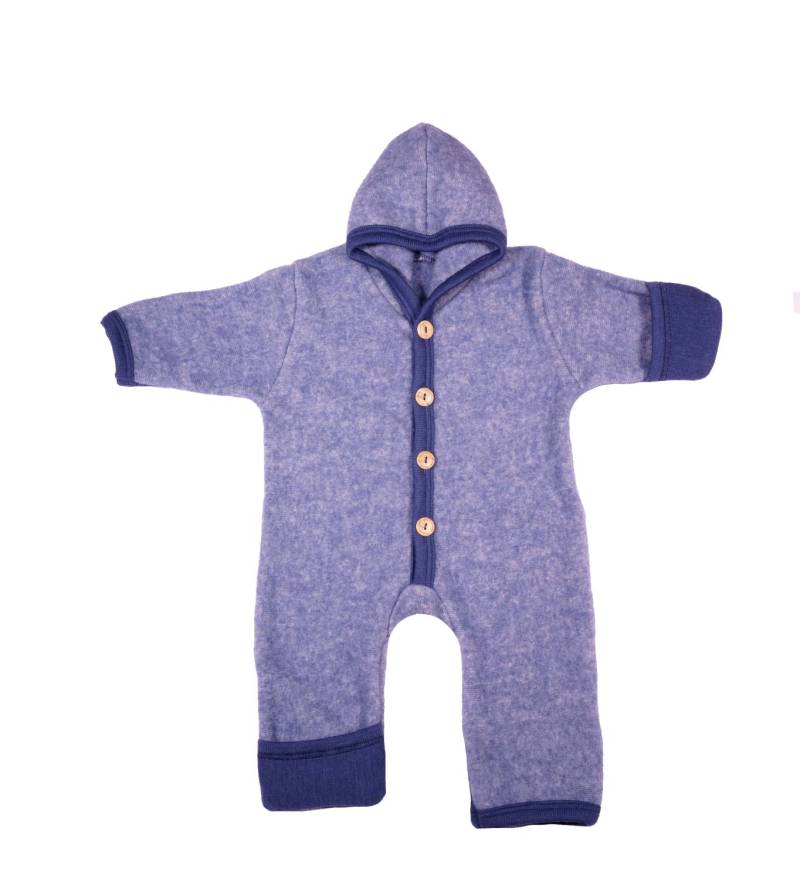 Cosilana Overall mit Kratzschutz aus Woll-/Baumwollfleece - 74 / 80 108 Blau von Cosilana