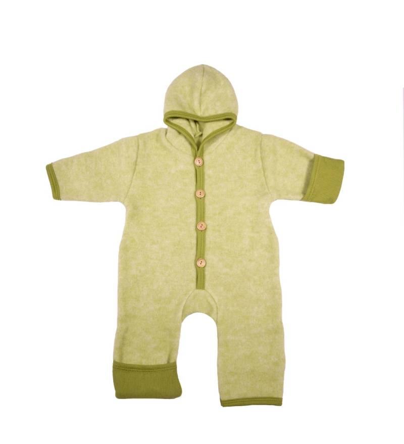 Cosilana Overall mit Kratzschutz aus Woll-/Baumwollfleece - 74 / 80 111 Grün von Cosilana