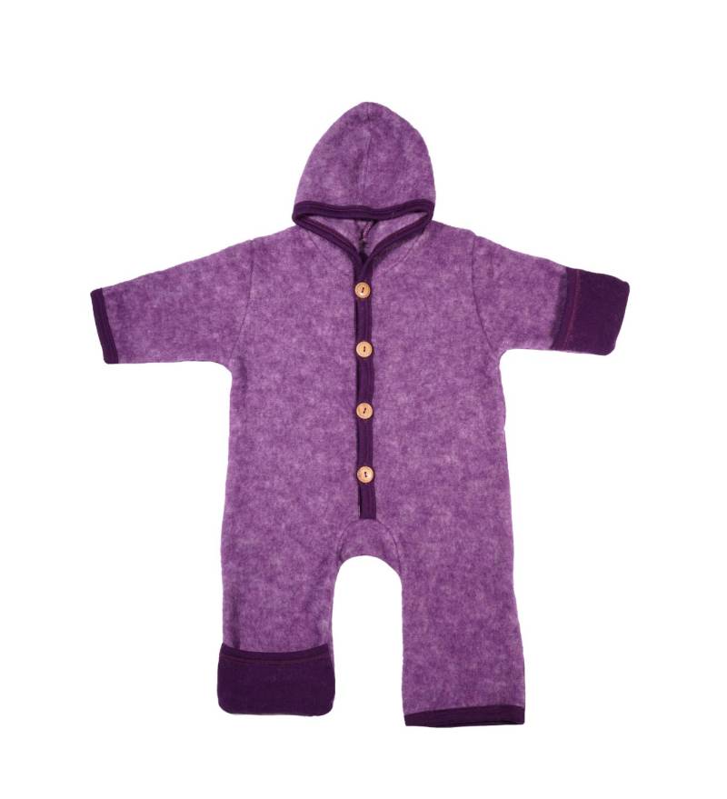 Cosilana Overall mit Kratzschutz aus Woll-/Baumwollfleece - 74 / 80 113 Lila von Cosilana