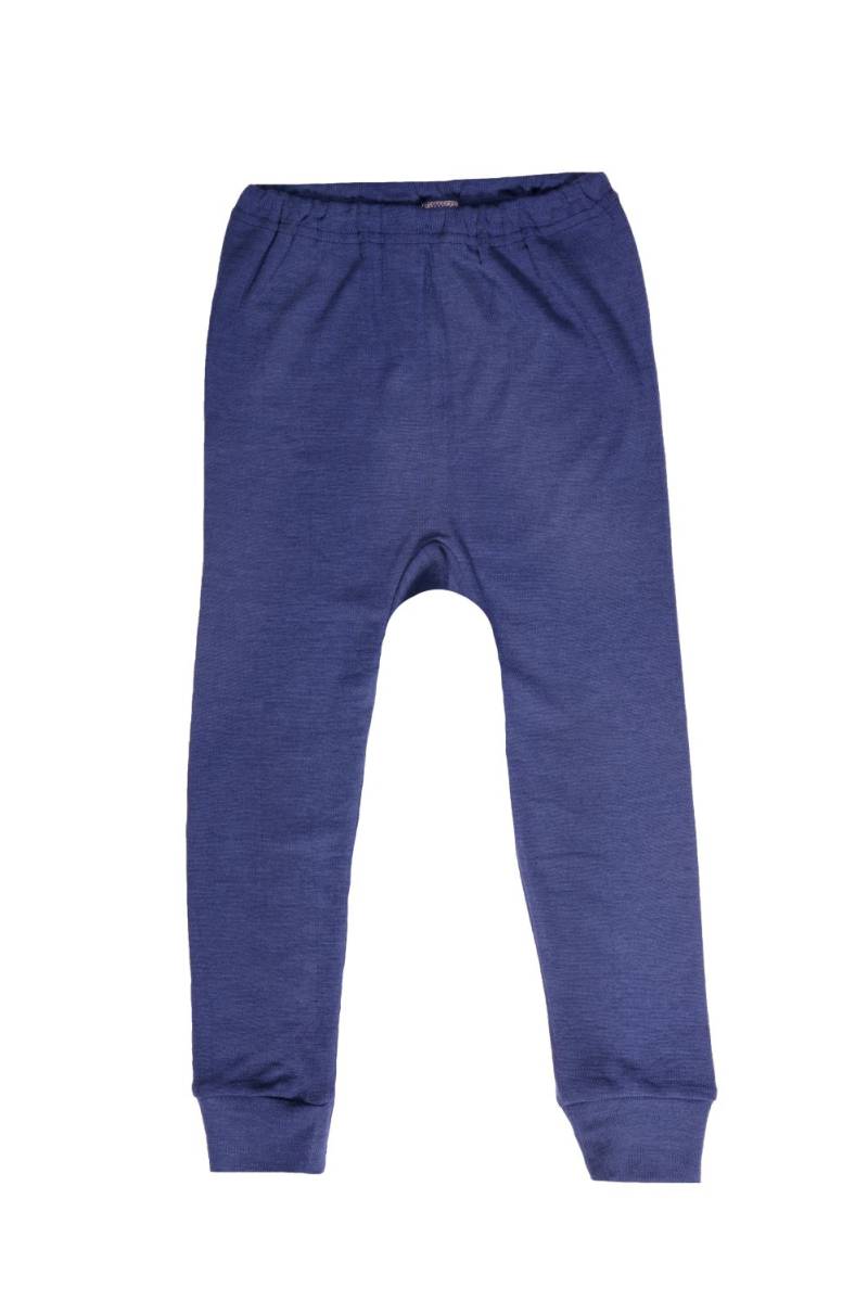 Cosilana lange Unterhose für Baby und Kind aus Wolle/Seide - 92 08 Blau von Cosilana
