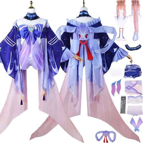 Cosimfy Anime Genshin Impact Sangonomiya Kokomi Cosplay Kostüm Outfit Spiel Rolle Escoffier Furina Cosplay Uniform Komplettes Set Halloween Karneval Party Dress Up Anzug mit Perücke für Frauen (3XL) Cosimfy Anime Genshin Impact Sangonomiya Kokomi Cosplay Kostüm Outfit Spiel Rolle Escoffier Furina Cosplay Uniform Komplettes Set Halloween Karneval Party Dress Up Anzug mit Perücke für Frauen (3XL) von Cosimfy
