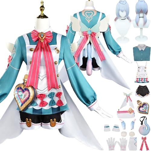 Cosimfy Anime Genshin Impact Sigewinne Cosplay Kostüm Outfit Spiel Rolle Escoffier Furina Focalors Cosplay Uniform Set Halloween Karneval Party Dress Up Anzug mit Perücke Hat Schürze für Frauen (2XL) Cosimfy Anime Genshin Impact Sigewinne Cosplay Kostüm Outfit Spiel Rolle Escoffier Furina Focalors Cosplay Uniform Set Halloween Karneval Party Dress Up Anzug mit Perücke Hat Schürze für Frauen (2XL) von Cosimfy