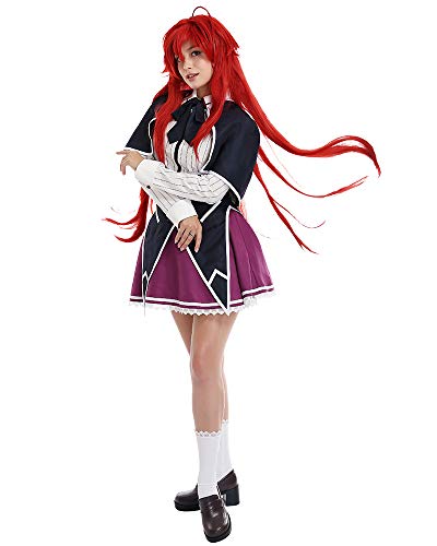 Coskidz Damen Rias Gremory Cosplay Kostüm Kleid Schuluniform - - Groß von Coskidz