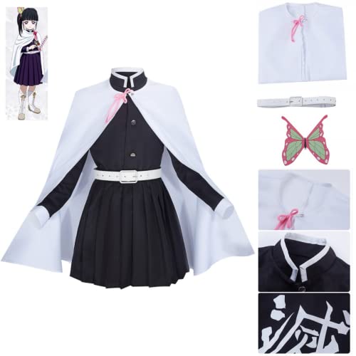 Cosplay Life Tsuyuri Kanao Demon Killer Vanquisher Komplettes Anime Kostüm Set Kimono Cardigan Tanjiro Nezuko Zenitsu (2XL) von Cosplay Life