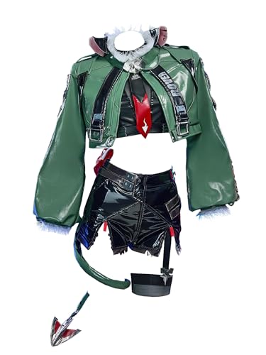 Cosplay, FM-Spiel, Cosplay-Kostüm, Jacke und Weste, Hose, Anzug mit Hüfttaschen-Ohren, Schwarz, L Cosplay, FM-Spiel, Cosplay-Kostüm, Jacke und Weste, Hose, Anzug mit Hüfttaschen-Ohren, Schwarz, L von Cosplay.fm
