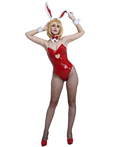 Cosplay.fm Damen Bunny Cosplay Kostüm Einteiler Bodysuit - Schwarz - Small von Cosplay.fm
