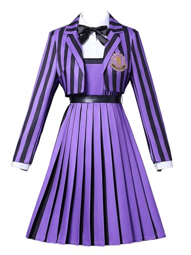Cosplay.fm Frauen-TV-Kostüm, Staffel 2, Akademie, Uniform, Schulanzüge, Halloween, Cosplay-Kleid, Violett, XL Cosplay.fm Frauen-TV-Kostüm, Staffel 2, Akademie, Uniform, Schulanzüge, Halloween, Cosplay-Kleid, Violett, XL von Cosplay.fm