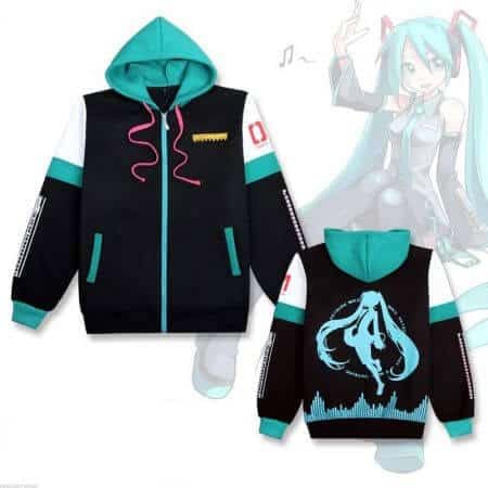 CosplayHero Hatsune Miku Kapuzensweatshirt, XXL CosplayHero Hatsune Miku Kapuzensweatshirt, XXL von CosplayHero
