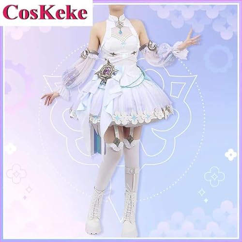 Enna Alouette Cosplay Costume Anime VTuber NIJISANJI Gorgeous Elegant Formal Dress Role Play Clothing, Male(nowing bustle), S, Vtuber von CosplayHero
