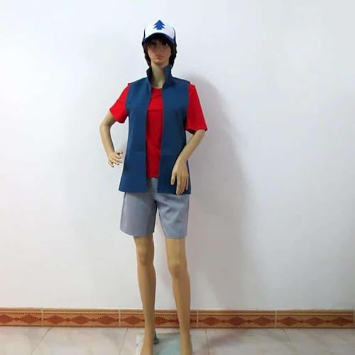 Gravity Falls Dipper Pines Christmas Party Halloween Uniform Outfit Cosplay Kostüm Customize Any Size, M, male size von CosplayHero