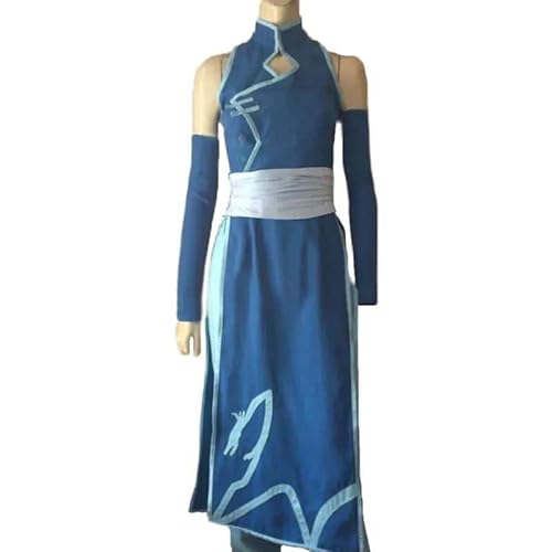 Hunter X Hunter Illumi Zoldyck Irumi Zorudikku Cosplay Kostüm top+Pant+Sleeves, Blue, M, Female von CosplayHero