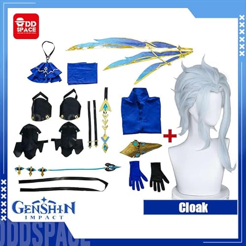 IL Dottore Cosplay Genshin Impact Cosplay Fatui Harbinger The Doctor, Costume with Wig, One Size von CosplayHero