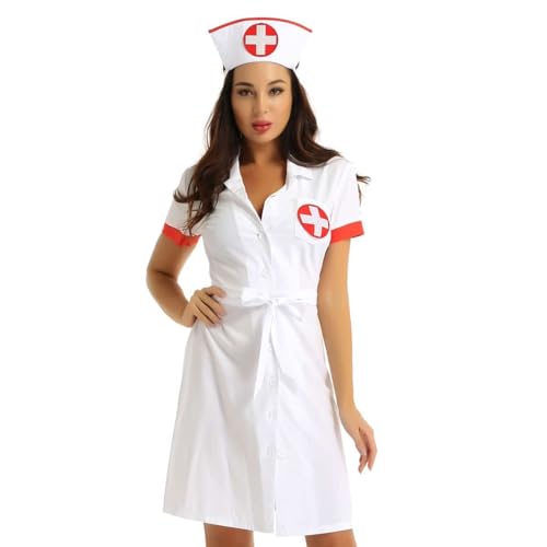 Krankenschwester Outfit Cosplay Kostüm, White, XL von CosplayHero