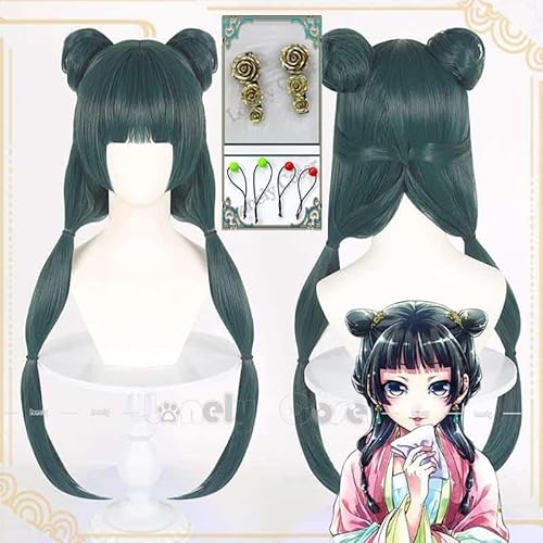 Maomao Cosplay Wig Anime The Apothecary Diaries Dark Green Haare Hanfu Style Kusuriya no Hitorigoto Haarepins +Wig Cap Girls Maomao Cosplay Wig Anime The Apothecary Diaries Dark Green Haare Hanfu Style Kusuriya no Hitorigoto Haarepins +Wig Cap Girls von CosplayHero